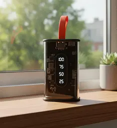 Портативний повербанк No Brand Power Bank 10000 mAh Сірий (2104618814) - мініатюра 7