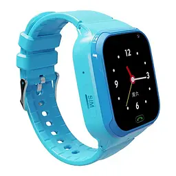 Смарт годинник телефон для дітей Lemfo LT23 з GPS, 4G LTE, SIM-картою, відеодзвінками, прослуховуванням, геозоною та кнопкой SOS Блакитний - мініатюра 3