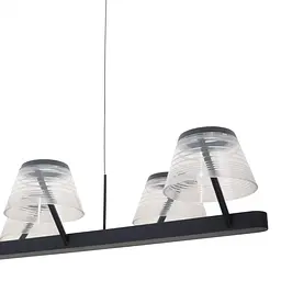 Люстра Brille лофт підвісна LED 48W WW BK (BL-853S/6) - мініатюра 3