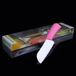 Ніж керамічний універсальний сантоку 13 см Pink (NS7KN5)