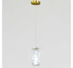 Золотий циліндричний LED світильник-підвіс Artlight 88031/250DGD з прозорим склом 13W - мініатюра 3