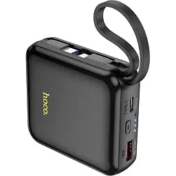 Портативна батарея Power Bank Hoco Q23 Blade 22.5W+PD20W with cable 10000mAh Black