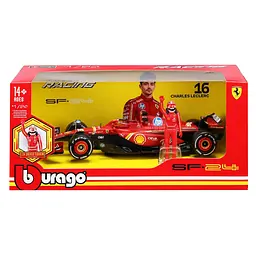 Автомодель з фігуркою Bburago Ferrari SF-24 (18-26823) - мініатюра 6