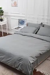 Підковдра Moon&Star Satin Stripe Stripe Gray Євро 200x220 см