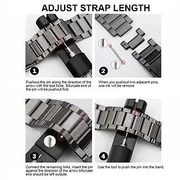 Комплект ремінці Tamister для фітнес-браслета Xiaomi Mi Band 8 та 9 Bead design Silver - Milanese design Black - мініатюра 10