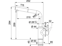 Смеситель Franke 115.0595.091 - миниатюра 2
