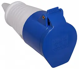 Розетка переносна P3 32А IP44 2P+PE ГП АСКО-УКРЕМ (A0080020004) - мініатюра 2