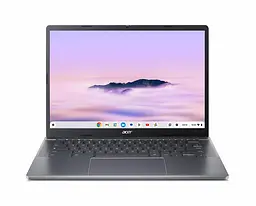 Ноутбук Acer Chromebook Plus 514 14" FHD Touch IPS, 8GB DDR4, 256GB NVMe SSD, Intel Core i3-N305, Steel Grey (CB514-4HT-31U4) (NX.KV1ET.004) Chrome OS
