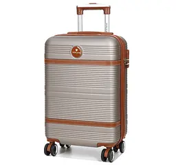 Валіза маленька S ABS-пластик Worldline Airtex 629 56×36×22см 38л Шампань