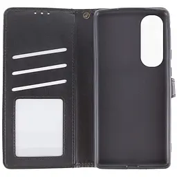 Шкіряний чохол-книжка GETMAN Gallant (PU) для Oppo A60 4G Чорний - мініатюра 6
