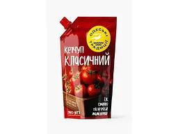Кетчуп ОДЕСЬКІ ТРАДИЦІЇ класичний 380г Класичний, дой-пак