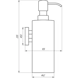 Дозатор для рідкого мила Globus Lux SS 8432 - мініатюра 3