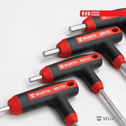 Набір викруток Wurth Red Stripe з Т-подібною рукояткою 7 шт (5751914062)