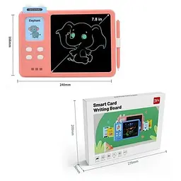 Планшет для малювання з обучающими карточками S5 Pink - мініатюра 5