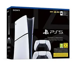 Ігрова консоль Sony PlayStation 5 Slim Digital Edition + DualSense White - мініатюра 5