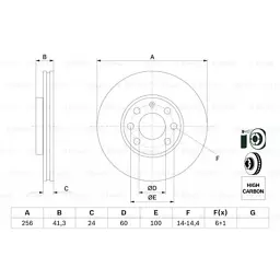 Гальмівний диск Bosch 0 986 478 881 - мініатюра 5