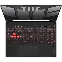 Ноутбук Ігровий ASUS TUF A15 FA507UV з процесором AMD Ryzen™ 9 8945H pana la 5.2GHz, 15.6'' Full HD, 144Hz, IPS, 16GB DDR5 RAM, 512GB SSD, NVIDIA® GeForce RTX™ сірий - мініатюра 6