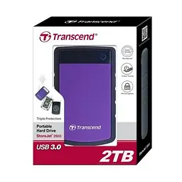 Зовнішній жорсткий диск 2.5 2TB Transcend (TS2TSJ25H3P) - мініатюра 4