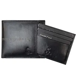 Портмоне чоловіче шкіряне Semi Line RFID Black (P8267-0) - мініатюра 2