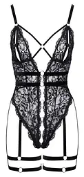 Боді Cottelli Lingerie Lace otwarte M (чорний) - мініатюра 13