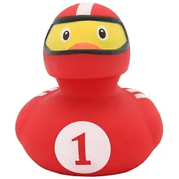 Качка FunnyDucks Гонщик червоний (1869) - мініатюра 3