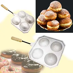 Форма для приготування сирних, сирних кульок / пончиків (такоячница) на 4 кульки, Ласунка 81924