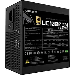 Блок живлення Gigabyte 1000W GP-UD1000GM PG5 PCI 5.0 80 PLUS Gold (GP-UD1000GM PG5) Б/в - мініатюра 5