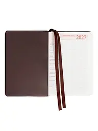 Щоденник 2027 А6 LEO Planner Aldento датований коричневий (252761)