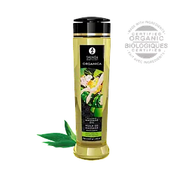 Органічна масажна олія Shunga Organica Exotic Green Tea, 240 мл