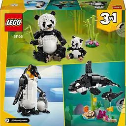 Конструктор LEGO Creator Дикі тварини сімейство панд 626 деталей (31165) - мініатюра 2