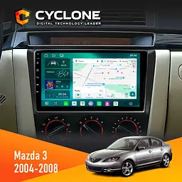 Штатна магнітола Mazda 3 2004-2008 Cyclone C9-013 4x64 DSP 4G Cyclone (НФ-00007323)