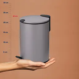 Відро для сміття KELA Mats світло-сірі 3 л (23610) - мініатюра 5