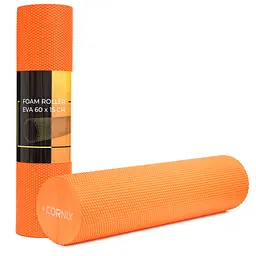 Масажний ролик Cornix EVA+ 60 x 15 см (валик, ролер) XR-0307 Orange