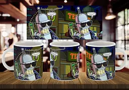 Чашка "Bander terminator" 330 мл Блакитна
