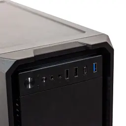 Корпус GTL 3804N1-U3C Black, БЖ 500W, Midi Tower, ATX / MicroATX / Mini ITX, 2xUSB 2.0, 1xUSB 3.0, 1xUSB 3.0 Type-C, CPU - 155мм/VGA - 330мм, 375x195x413 мм, 0.4 мм, 2.6 кг - мініатюра 5