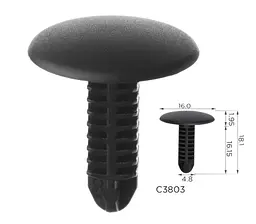 Кліпса кріплення для обшивки багажник, капот Tesla (101091900A) (C3803)