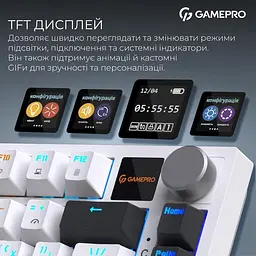 Клавіатура GamePro Asgard Valhalla Pro QLAB Sakura Switch White (MK160-W-D-QS-PRO) - мініатюра 12