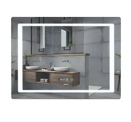 Дзеркало Mixxus Style MR03-70x50 (годинник, LED-підсвічування, антизапотівання) (MI6006) - мініатюра 1