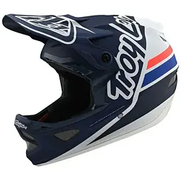 Велошолом Troy Lee Designs D3 Fiberlite Silhoette Navy/White S (1106-198757002)