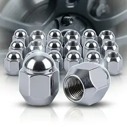 Гайки колісні 12х1,5х27 мм хром конус закритий під ключ 21 20 шт (F 311)