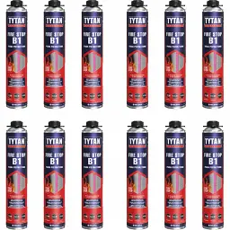 Піна монтажна Tytan Professional B1 вогнестійка 9 л (12 шт. x 750 мл) - мініатюра 2