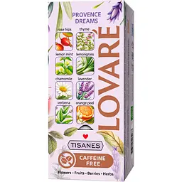 Чай Lovare Tisanes Provence Dreams бленд трав’яного та плодового чаю з квітами 36 г (24 шт. х 1.5 г) - мініатюра 3