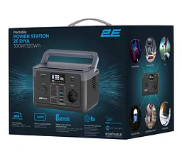 Портативна зарядна станція 2Е DIYA-300W LiFePO4 25000 мА год 320Вт год - мініатюра 7