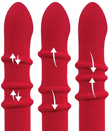 Вібратор-кролик You2Toys Double Bunny 23.7 см (червоний) - мініатюра 3