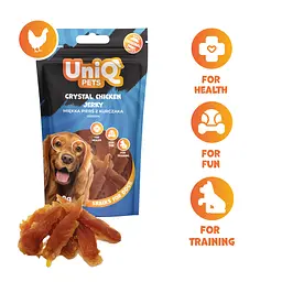 Ласощі для собак UniQ PETS В'ялене куряче м'ясо 80 г - мініатюра 2