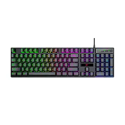 Мембранна ігрова клавіатура дротова HAVIT HV-KB101L RGB Black HAVIT (27972-000)