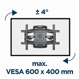 Кронштейн Gembird WM-75ST-01 (VESA600х400) - мініатюра 4