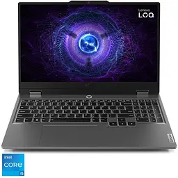Ігровий ноутбук Lenovo LOQ 15IAX9 Intel Core i5- 12450HX до 4, 4 ГГц, 15, 6 Full HD, IPS, 144 Гц, 12 ГБ DDR5, 512 ГБ SSD, NVIDIA GeForce RTX 4060 8 ГБ GDDR6, колір Luna Grey