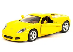 Машинка Porsche Carrera GT Kinsmart KT5081W інерційна, 1:36 Жовтий
