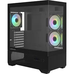 Корпус Zalman Chronix, чорний, Mid Tower, без БЖ, для ATX / Micro ATX / Mini ITX, 1xType-C / 1xUSB 3.0 / 1xUSB 2.0, макс. CPU -